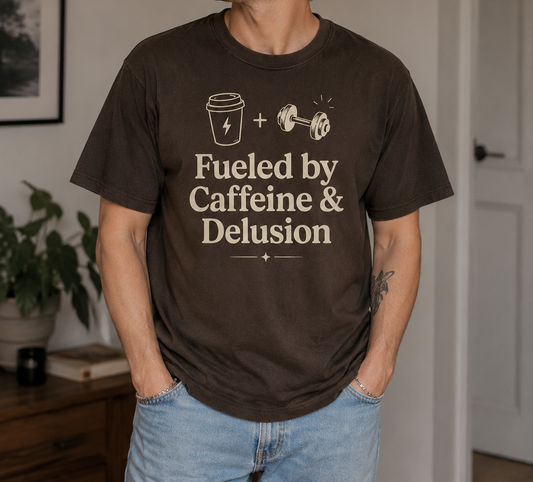 Fueled by coffee - oversized cotton T-shirt (unisex)