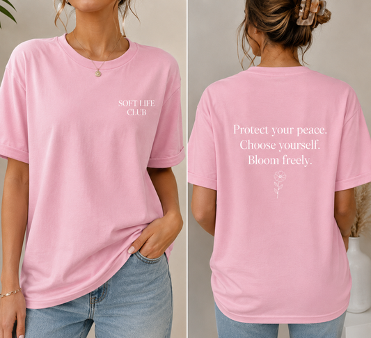 women tshirt- soft life club