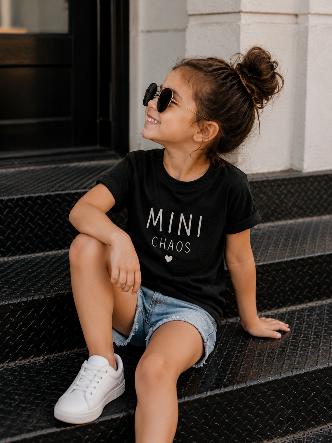 Mini -  cotton T-shirt for mom and daughter